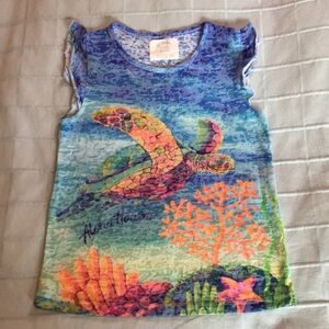 Kai Wahine Designs Aloha Hawaii Turtle Print Tee-shirt